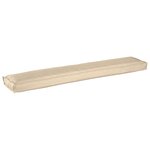 vidaXL Coussin de palette pour banc beige 200x40x8 cm en tissu Oxford