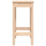 vidaXL Chaises de bar lot de 2 40x40x78 cm bois de pin solide