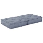 vidaXL Canapé modulaire Gris 70 x 70 x 36 cm tissu