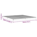 vidaXL Cadre de lit sans matelas cire marron 180x200cm bois pin massif