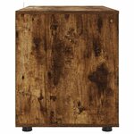 vidaXL Armoire de rangement Chêne fumé 80 x 48 x 57 cm