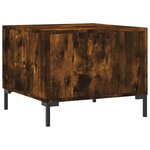 vidaXL Tables basses 2 Pièces chêne fumé 50x50x40 cm bois d'ingénierie