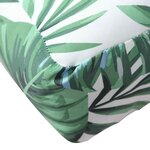 vidaXL Coussins de palette lot de 3 motif de feuilles tissu