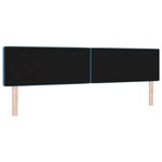 vidaXL Tête de lit LED avec tête de lit Bleu foncé 200 cm Polyester