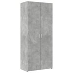 vidaXL Buffet haut gris béton 80x42 5x249 cm bois d'ingénierie