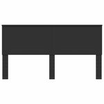 vidaXL Tête de lit Chêne noir 200 cm Bois d'ingénierie