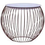 vidaXL Table basse Doré Ø 51 cm