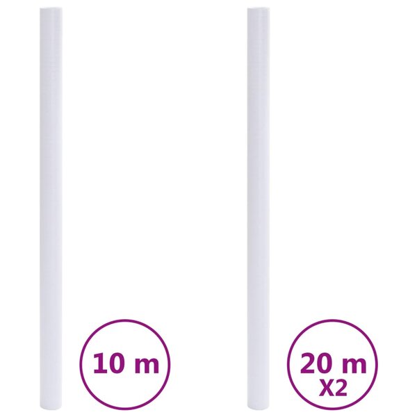 vidaXL Films pour fenêtre dépoli transparent gris PVC