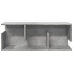 vidaXL Armoire murale 80x20x30 cm gris béton bois d'ingénierie