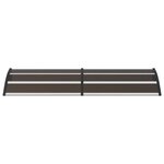 vidaXL Auvent de porte Noir 200x75 cm PC