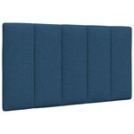 vidaXL Lit avec matelas bleu 80x200 cm tissu