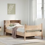 vidaXL Cadre de lit sans matelas 75x190 cm bois de pin massif
