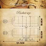 Mould King 10066 - Ensemble de construction Queen Revenger Ship-In-a-Bottle