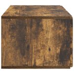 vidaXL Meuble TV mural Chêne fumé 59 5 x 41 x 30 cm Bois d'ingénierie