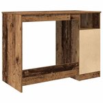 vidaXL Bureau vieux bois 102x50x76 cm bois d'ingénierie