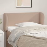 vidaXL Tête de lit avec oreilles Cappuccino 83x23x78/88 cm Similicuir