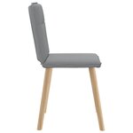 vidaXL Chaises à manger lot de 4 gris clair tissu