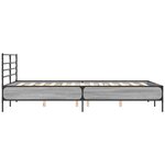vidaXL Cadre de lit sans matelas sonoma gris 120x190 cm