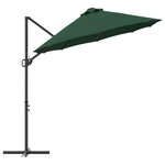 vidaXL Parasol cantilever de jardin Vert 372 x 198 x 243 cm