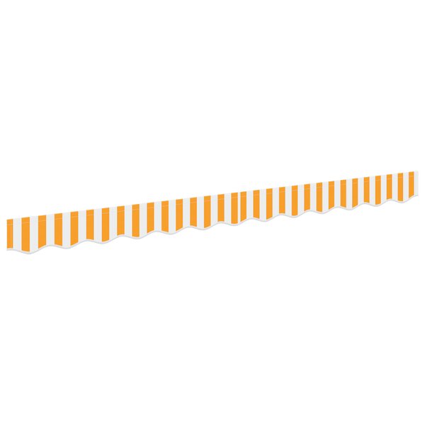 vidaXL Valance de store pour cadre de 2 5 m Jaune et Blanc 2 3x0 2 m