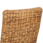 vidaXL Chaises à manger lot de 2 bois solide de manguier et abaca