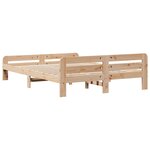 vidaXL Cadre de lit sans matelas 160x200 cm bois massif de pin
