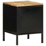 vidaXL Cabinet de chevet Marron et noir 30 x 30 x 40 cm