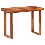vidaXL Table à dîner 110x50x76 cm Bois d'acacia solide