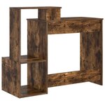 vidaXL Bureau Chêne fumé 106 x 41 x 88.5 cm Bois d'ingénierie