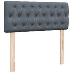 vidaXL Sommier à lattes de lit et matelas gris foncé 120x190cm velours