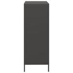 vidaXL Buffet haut noir 68x39x103 5 cm acier