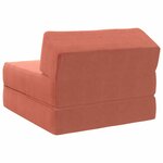 vidaXL Canapé-lit pliable Rouge orange 60 x 70 x 41 cm Tissu