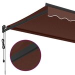 vidaXL Auvent rétractable automatique marron 350x250 cm