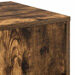 vidaXL Tables d'appoint 3 Pièces Chêne fumé Bois d'ingénierie