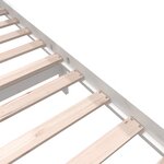 vidaXL Cadre de lit Blanc Bois de pin massif 120x200 cm