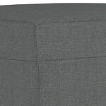 vidaXL Repose-pied Gris foncé 70x55x41 cm Tissu