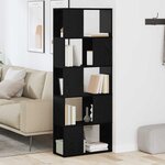 vidaXL Centre de divertissement Noir 60 x 24 x 155 cm