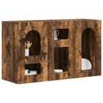 vidaXL Buffet Chêne fumé 100 x 35 x 59 cm Bois d'ingénierie