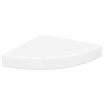 vidaXL Étagères d'angle flottantes 2 Pièces blanc 25x25x3 8 cm MDF
