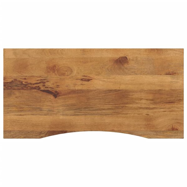 vidaXL Dessus de bureau avec courbe 110x50x2 5 cm manguier massif brut