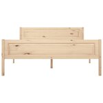 vidaXL Cadre de lit bois de pin massif 140x200 cm