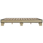 vidaXL Cadre de lit sans matelas chêne sonoma 160x200 cm