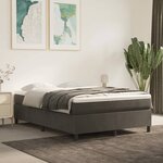 vidaXL Cadre de lit sans matelas gris foncé 140x200 cm velours