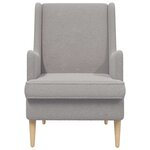 vidaXL Fauteuil Gris clair Bouclé
