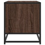 vidaXL Meuble TV chêne marron 61x40x46 cm bois d'ingénierie et métal