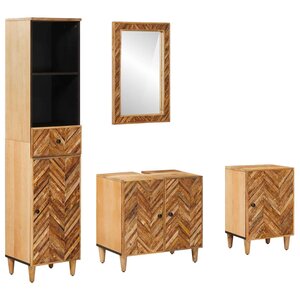 vidaXL Ensemble de Meubles de Salle de Bain 4 pièces