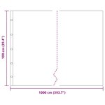 vidaXL Barrière anti-racines Noir 1 x 10 m HDPE