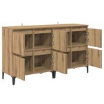 vidaXL Buffets 2 Pièces Chêne artisanal 60 x 35 x 70 cm Bois d'ingénierie