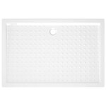 vidaXL Receveur de douche avec picots Blanc 80x120x4 cm ABS