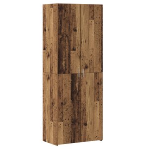 vidaXL Buffet Bois Ancien 70x42.5x185 cm Bois d'ingénierie